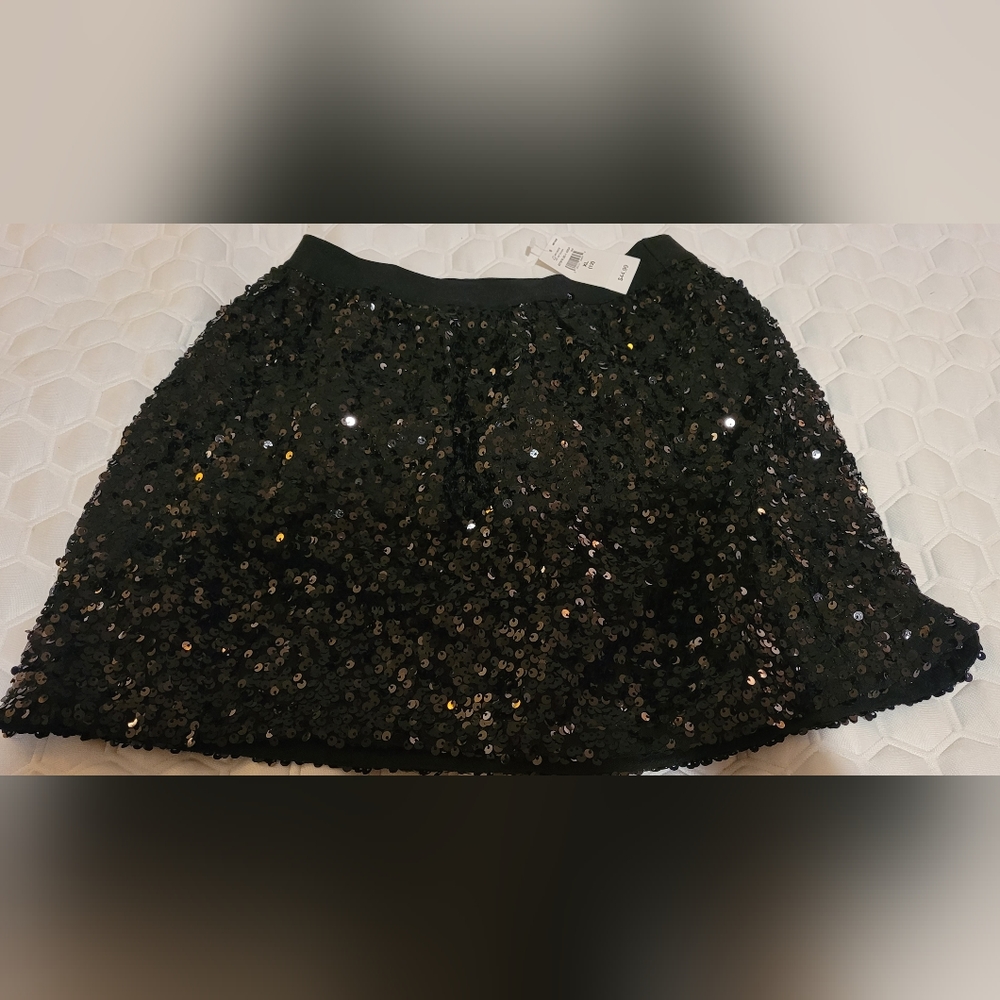 Gap, 14 girls black sequin skirt